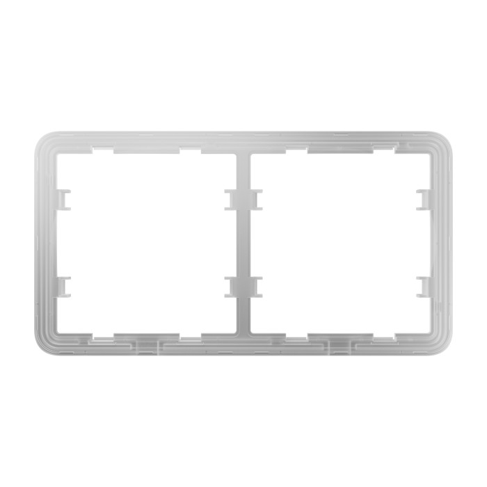 Рамка для двох вимикачів/розеток Ajax Frame (2 seats) (52188.141.NC)