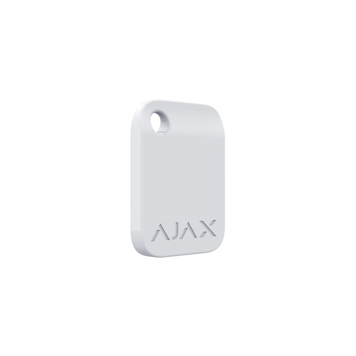 Брелок для управління охоронною системою Ajax Tag 100 шт. White (23530.90.WH)