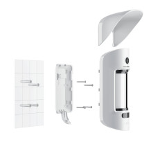 Кріпильна панель Ajax SmartBracket для MotionCam Outdoor біла (33598.84.WH)