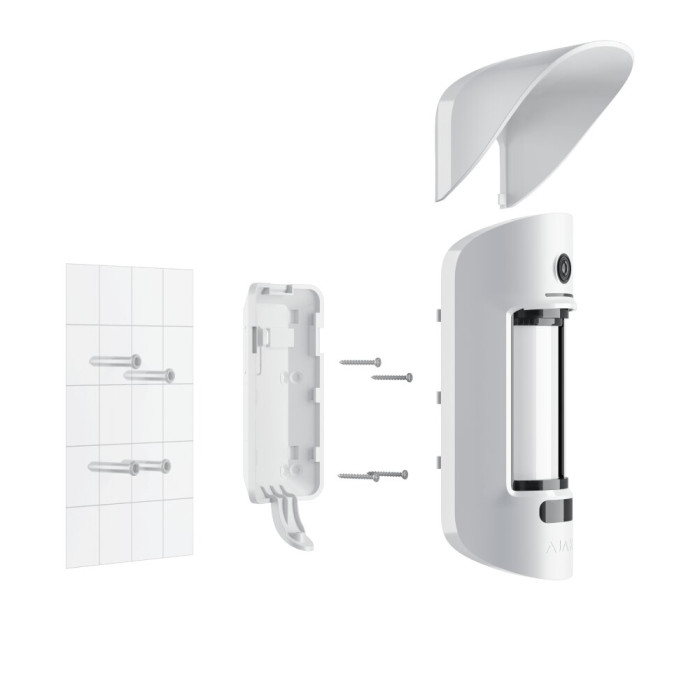 Кріпильна панель Ajax SmartBracket для MotionCam Outdoor біла (33598.84.WH)
