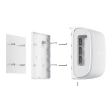 Кріпильна панель Ajax SmartBracket для DualCurtain Outdoor White (33597.81.WH)