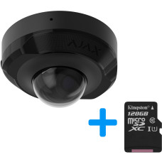 Дротова охоронна IP-камера Ajax DomeCam Mini (5 Mp/4 mm) Black (76021.214.BL1)