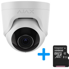 Дротова охоронна IP-камера Ajax TurretCam (5 Mp/2.8 mm) White (64923.197.WH1)
