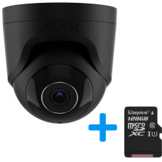 Дротова охоронна IP-камера Ajax TurretCam (8 Mp/2.8 mm) Black (64928.197.BL1)