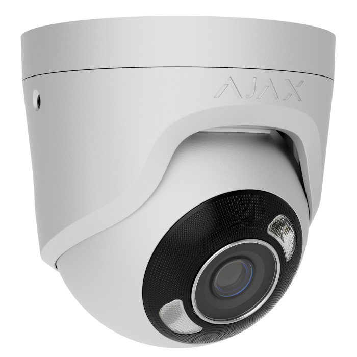 Дротова охоронна IP-камера Ajax TurretCam HL (8 Mp/4 mm) White (126267.197.WH1)