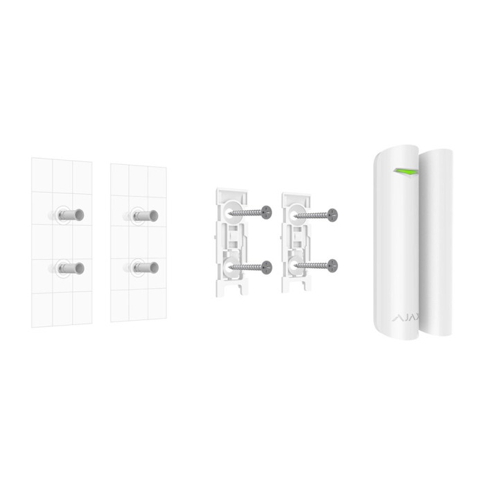 Кріпильна панель Ajax SmartBracket для великого магниту DoorProtect White