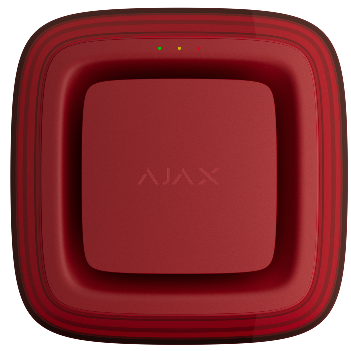 Бездротовий адресний пожежний оповіщувач світлозвуковий Ajax EN54 FireProtect (Sounder/VAD) "ПОЖЕЖА" Red (161309.279.RD1)