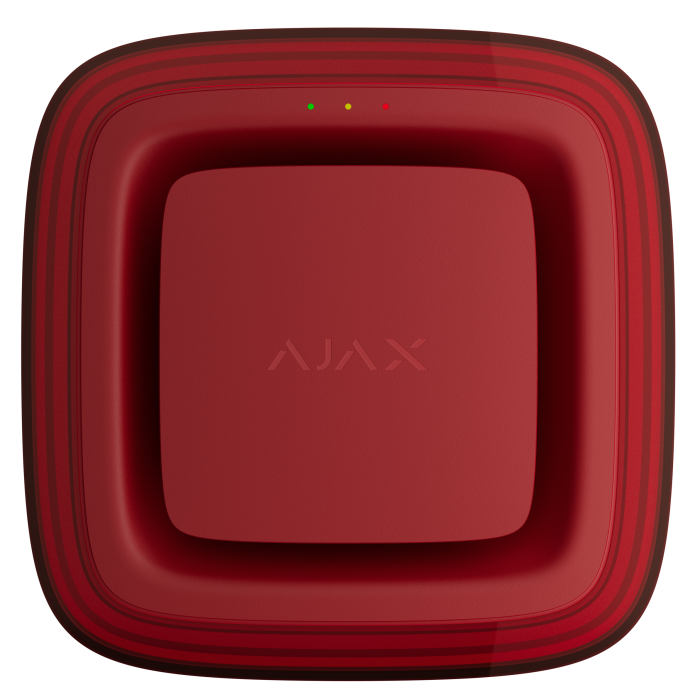 Бездротовий адресний пожежний оповіщувач світловий Ajax EN54 FireProtect (VAD) "ПОЖЕЖА" Red (161315.277.RD1)