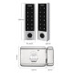 Бездротовий біометричний комплект контролю доступу SEVEN LOCK SL-7701F