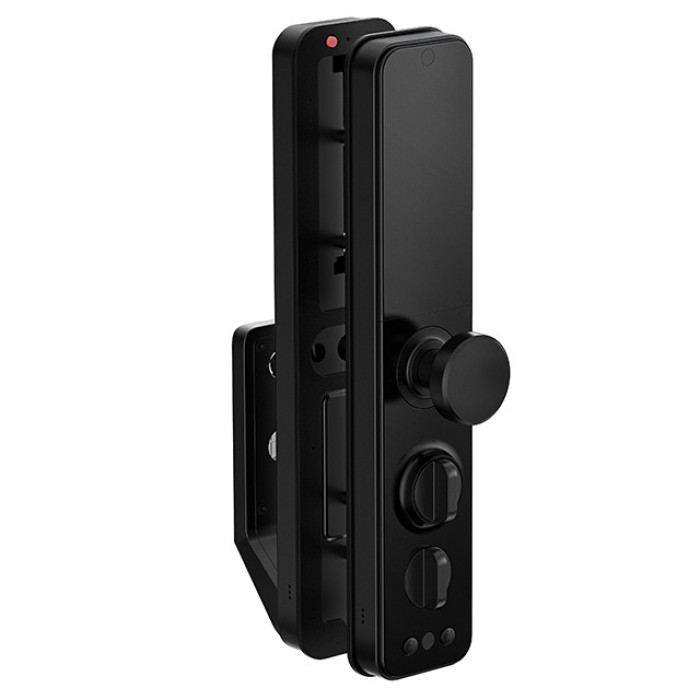 Розумний дверний біометричний замок SEVEN LOCK SL-7769BF black (врізна частина 6068)