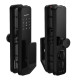 Розумний дверний біометричний замок SEVEN LOCK SL-7769BF black (врізна частина 6068)