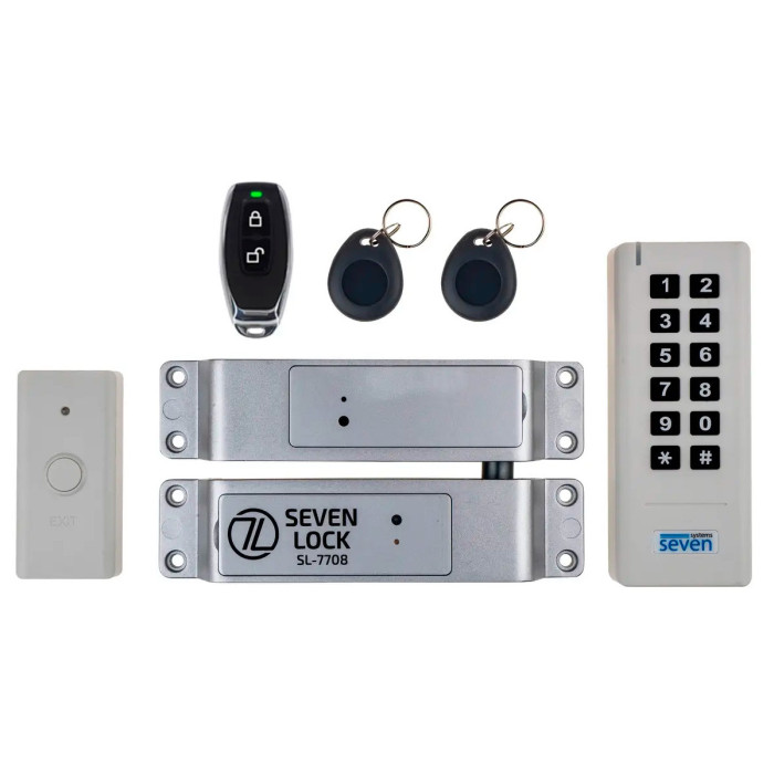 Бездротовий комплект контролю доступу SEVEN LOCK SL-7708 white