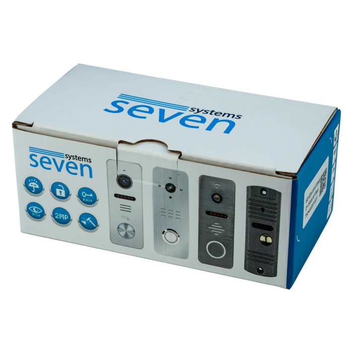 Виклична панель домофону з вбудованим зчитувачем карток SEVEN CP-7504/2 RFID black