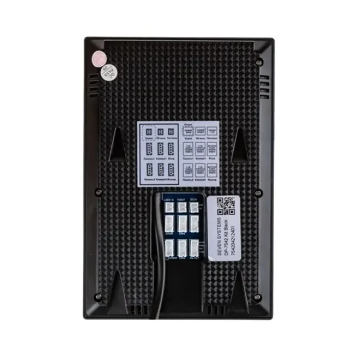 Комплект домофону 4 дюйми з панеллю виклику SEVEN DP-7541/07Kit black