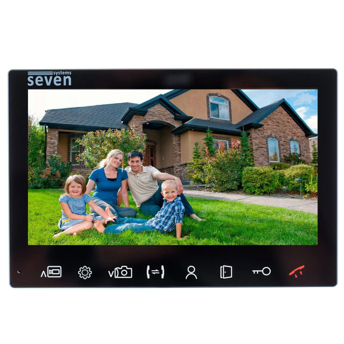 Комплект домофону 7 дюймів з електромеханічним замком на хвіртку SEVEN KD-7821d