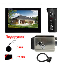 Комплект контролю доступу з електромеханічним замком і Wi-Fi  домофоном діагоналлю 7" SEVEN KD-7828