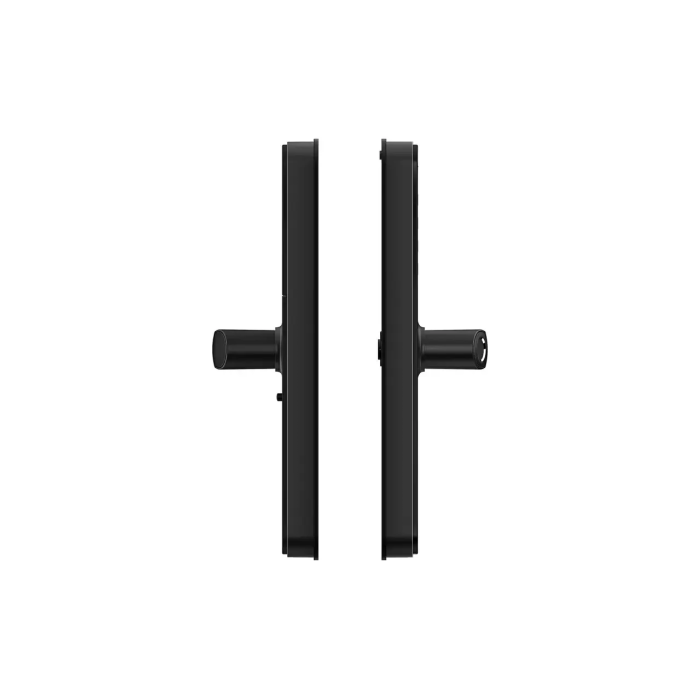 Розумний дверний біометричний замок SEVEN LOCK SL-7766BFW black (врізна частина 7068)