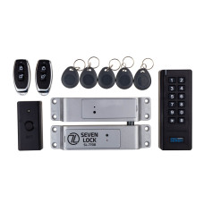 Бездротовий комплект контролю доступу з радіобрелками SEVEN LOCK SL-7708r black