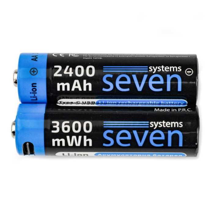 Акумуляторна батарейка SEVEN AA 1.5V Li-ion 2 шт