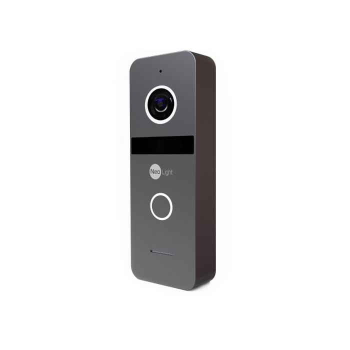 Комплект Wi-Fi  IP-відеодомофон 8 дюймів Wi-Fi NeoLight ALPHA Hybrid Black та викличної панелі NeoLight Solo IPW Black Graphite