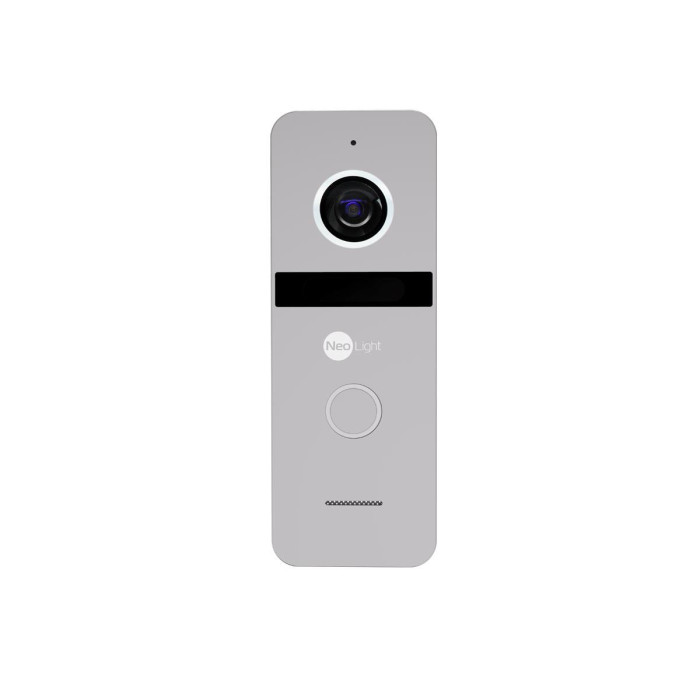 Комплект відеодомофону NeoLight Kappa+ HD WF Black 7 дюймів та панелі виклику NeoLight SOLO FHD Silver