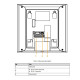 Відеодомофон Dahua DHI-VTH2611L-WP White 4.3" дюймів Wi-Fi