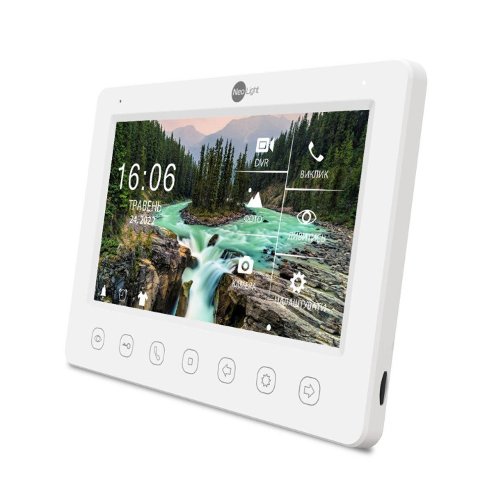 Комплект відеодомофону NeoLight KAPPA+ HD та панель виклику SOLO FHD Silver