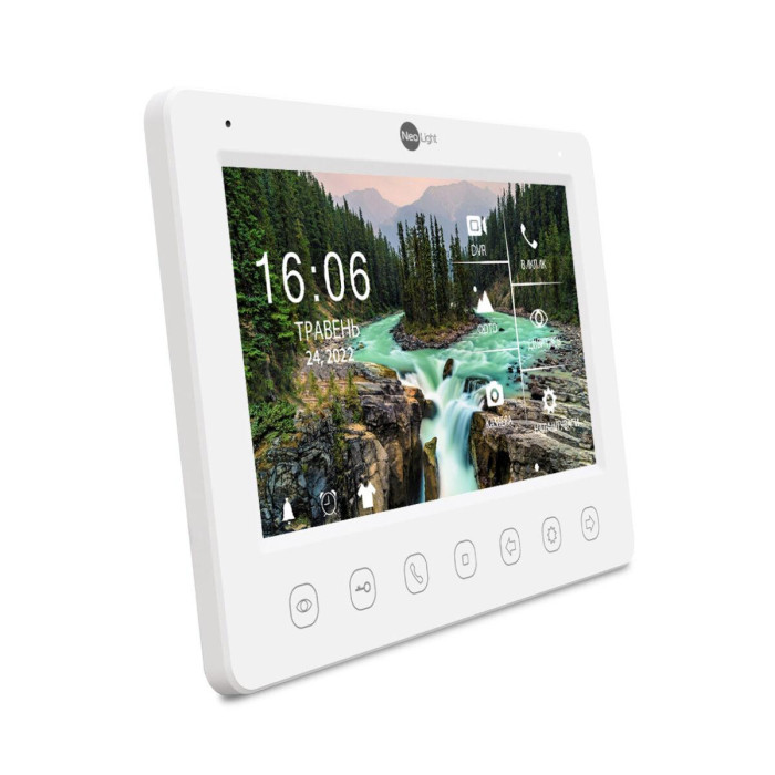 Комплект відеодомофону NeoLight KAPPA+ HD та панель виклику SOLO FHD Silver