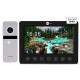 Комплект відеодомофону NeoLight KAPPA+ HD Black та панель виклику SOLO FHD Silver