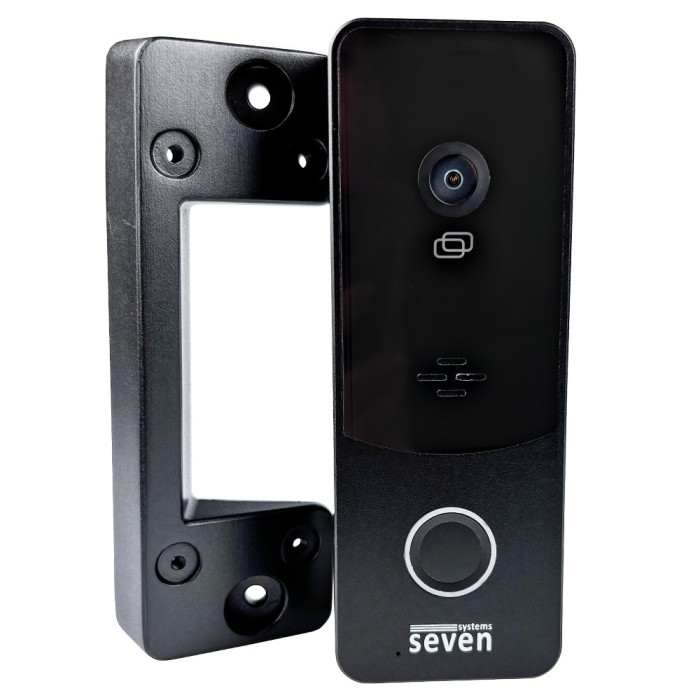 Виклична панель домофону з вбудованим контролером SEVEN CP-7508 FHD black
