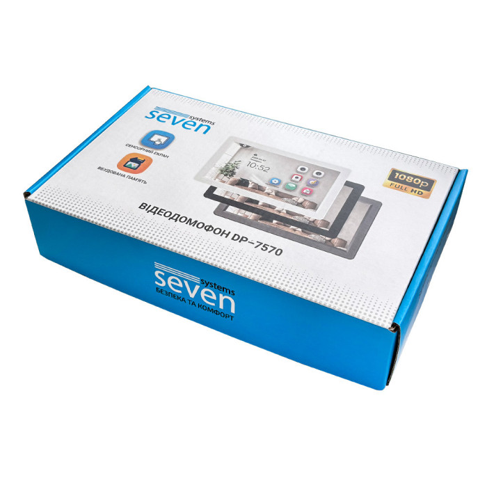 Відеодомофон 7 дюймів SEVEN DP-7570 FHD IPS grey