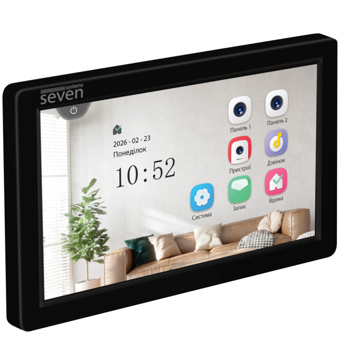 Відеодомофон 7 дюймів SEVEN DP-7570 FHD IPS black