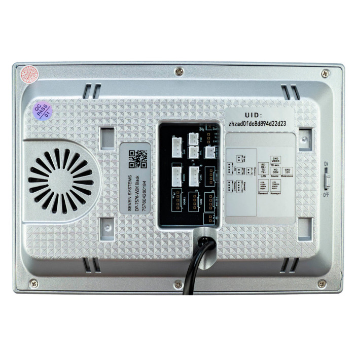 Відеодомофон 7 дюймів з Wi-Fi SEVEN DP-7576-W2K black