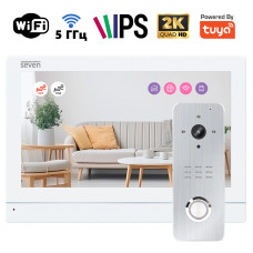 Комплект Wi-Fi домофону 7 дюймів з панеллю виклику SEVEN DP-7576/07Kit white