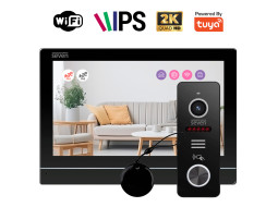 Комплект Wi-Fi домофону 7 дюймів з панеллю виклику SEVEN DP-7576/03Kit black