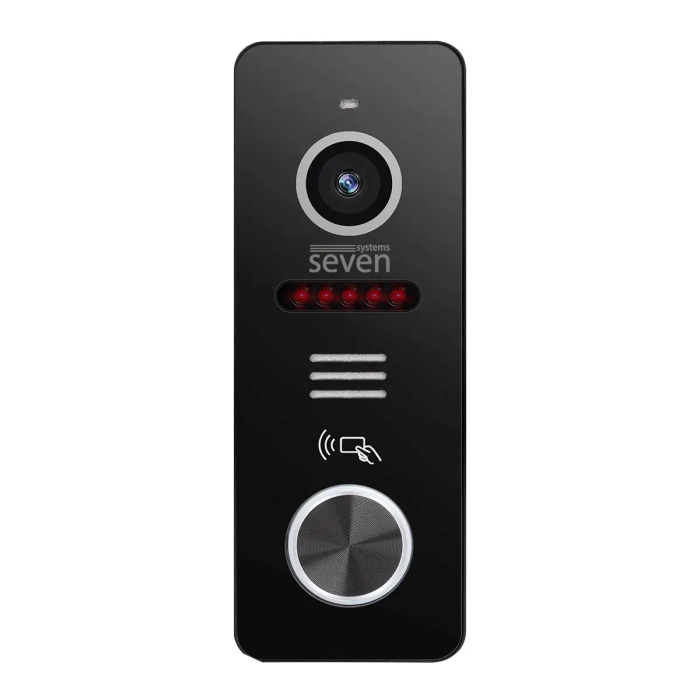 Комплект Wi-Fi домофону 7 дюймів з панеллю виклику SEVEN DP-7576/03Kit black