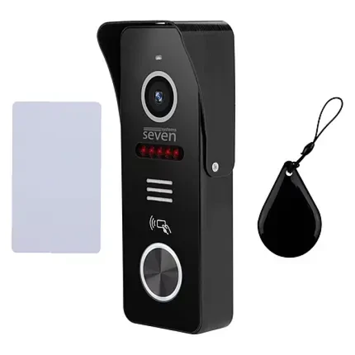 Комплект домофону 7 дюймів з панеллю виклику SEVEN DP-7570/03Kit black