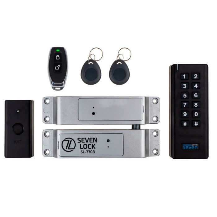 Бездротовий комплект контролю доступу SEVEN LOCK SL-7708 black