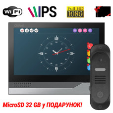 Комплект Wi-Fi домофону 7 дюймів з панеллю виклику SEVEN DP-7578/01Kit black