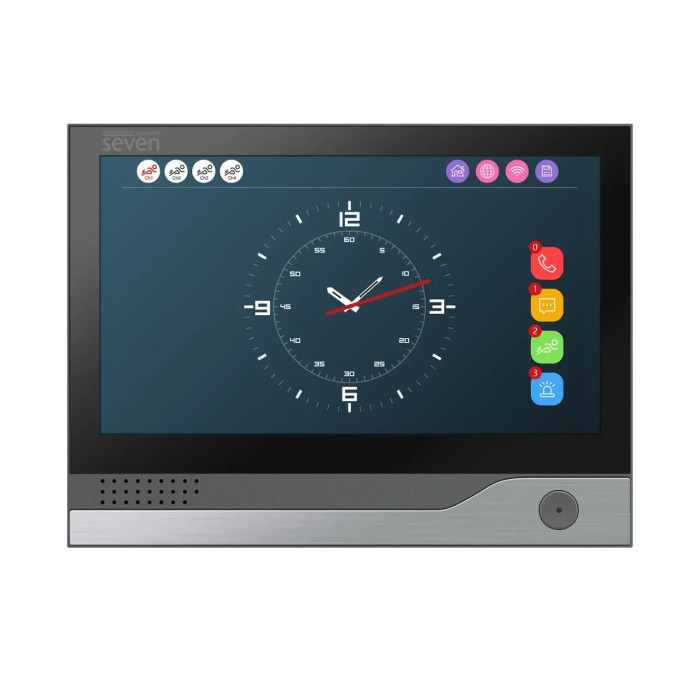 Комплект Wi-Fi домофону 7 дюймів з панеллю виклику SEVEN DP-7578/01Kit black
