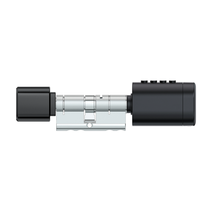Розумний дверний біометричний замок (циліндр) SEVEN LOCK SL-7774BF black (100-150 мм)