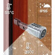 Розумний дверний біометричний замок (циліндр) SEVEN LOCK SL-7774BF black (100-150 мм)