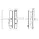 Розумний дверний біометричний замок SEVEN LOCK SL-7761BF silver (без врізної частини)
