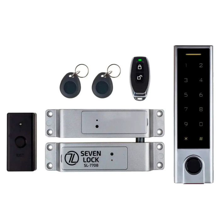 Бездротовий біометричний комплект контролю доступу SEVEN LOCK SL-7708F