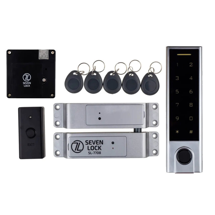 Бездротовий біометричний комплект контролю доступу з управлінням по Bluetooth SEVEN LOCK SL-7708Fb